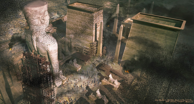 Illustration for article titled Lo, The Incredible Artwork of Exodus, Revealed In Before And After Pics